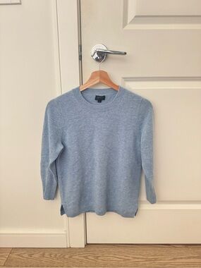 J. Crew | Three-quarter sleeve everyday cashmere crewneck sweater